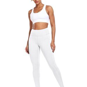 NELEUS Yoga Leggings, White, US Size M